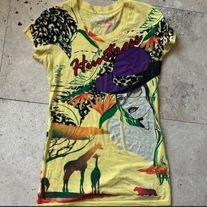 Yellow Graphic Kids Shirt